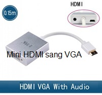 Cáp chuyển Mini HDMI sang VGA