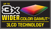 3x wider color gamut logo