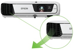 Máy chiếu Epson EB X29 thoat nhiet truoc
