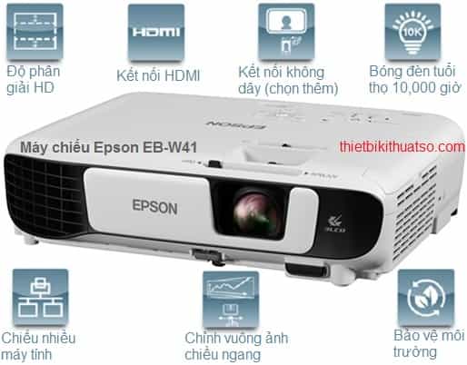 Máy chiếu Epson EB-W41 mới nhất năm 2017 với nhiều tính năng